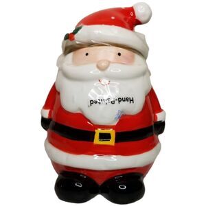 SANTA Claus Red Candy Jar Hand Painted Christmas Decor Treat Jar …